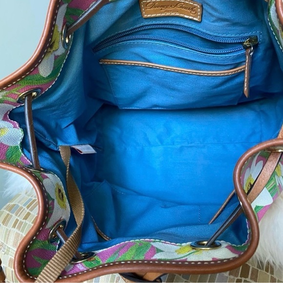 Dooney & Bourke Pink Floral Bucket Bag - Picture 5 of 12